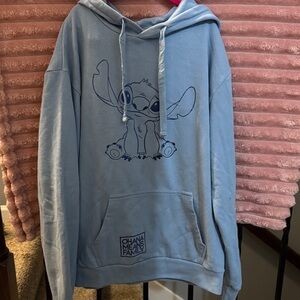 Blue Hoodie with Cartoon Character